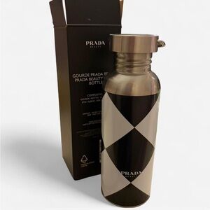Prada Black and Silver Geometric Bottle